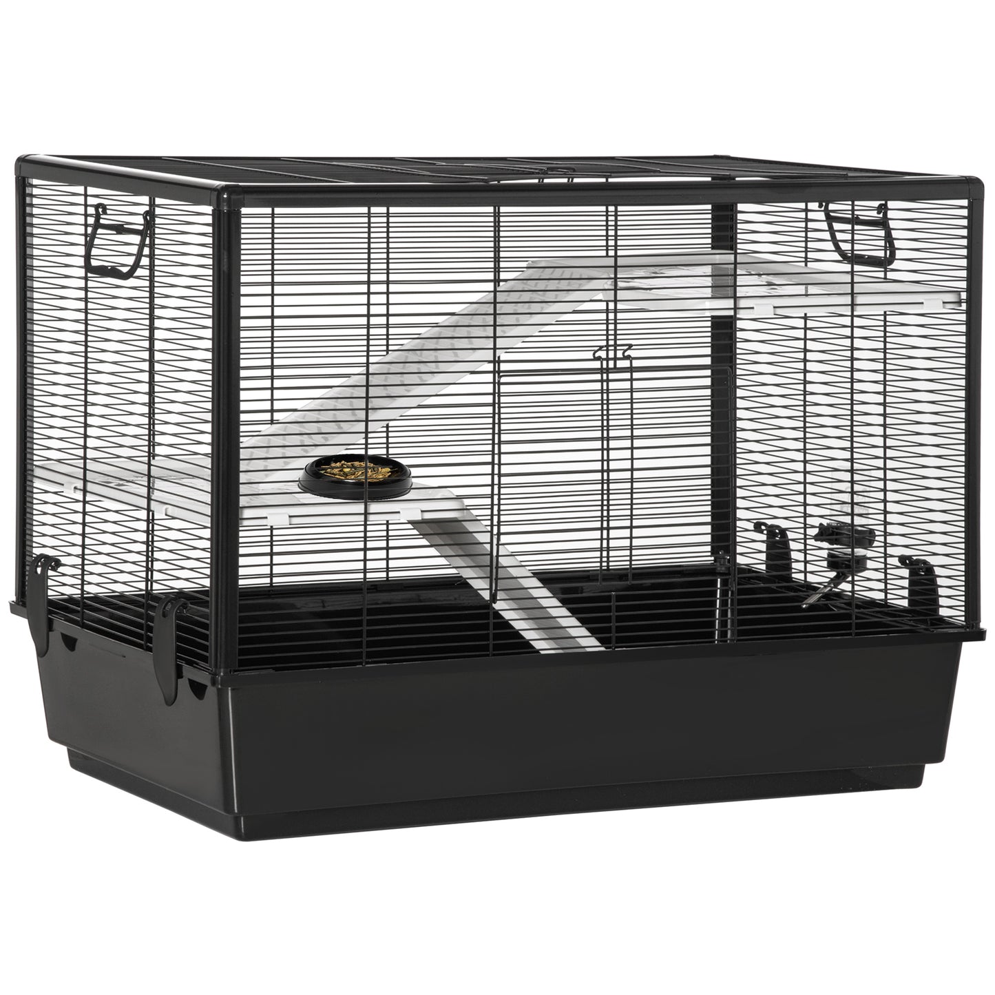 3-tier Hamster Cage, Guinea Pig Cage, Pet Chinchillas Play House Indoor with Accessories Food Dish Water Bottle, Ramps, 