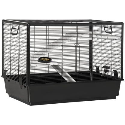 3-tier Hamster Cage, Guinea Pig Cage, Pet Chinchillas Play House Indoor with Accessories Food Dish Water Bottle, Ramps, 