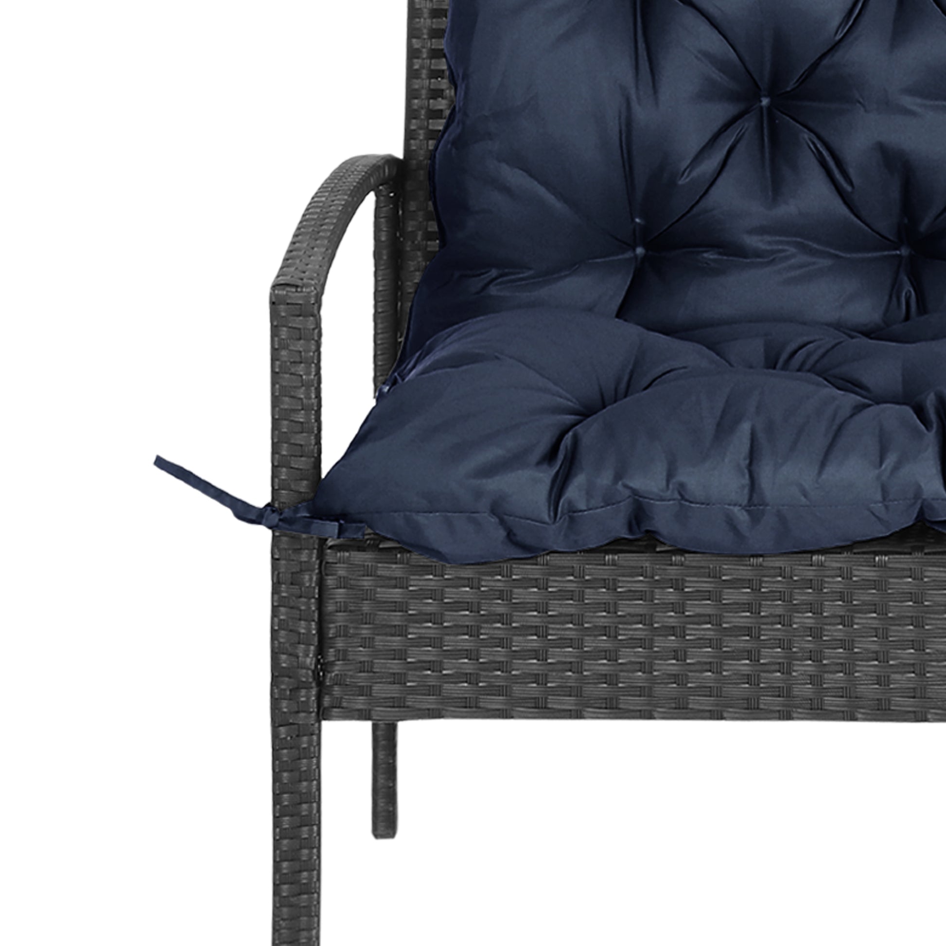 Porch Swing Cushion Garden Bench Cushion with Backrest, Non-Slip 2-seater Soft Pad, Swing Chair Mat Replacement for Indo