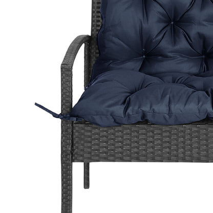 Porch Swing Cushion Garden Bench Cushion with Backrest, Non-Slip 2-seater Soft Pad, Swing Chair Mat Replacement for Indo