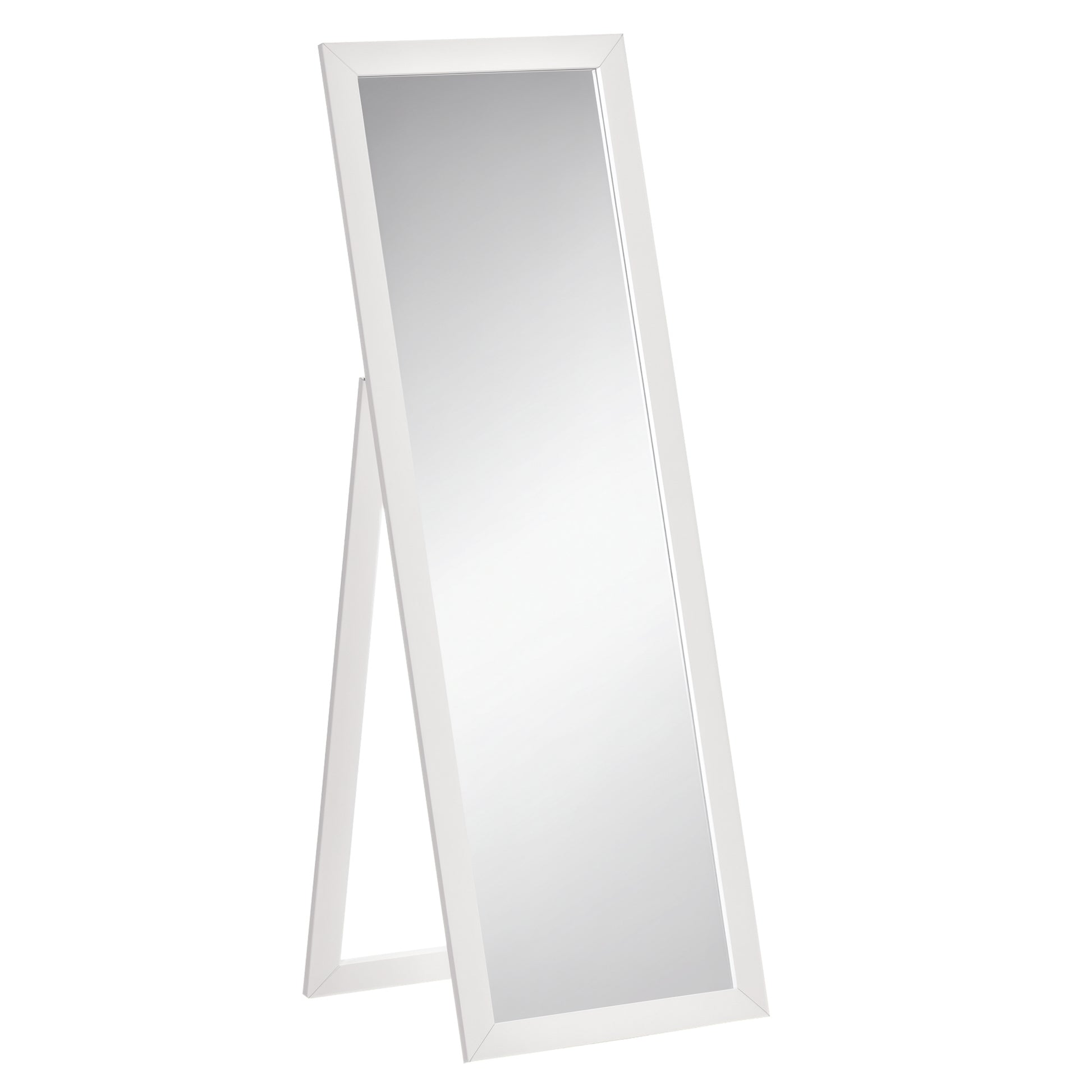 58" x 20" Full Length Mirror with Frame, Floor Standing Mirror, Rectangular Full Body Mirror for Bedroom, Living Room, W