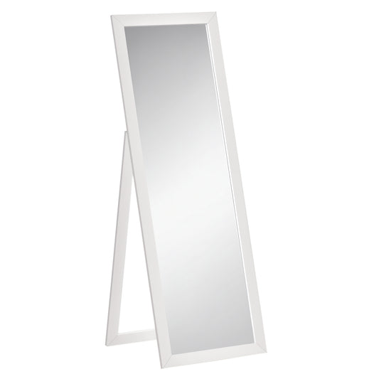 58" x 20" Full Length Mirror with Frame, Floor Standing Mirror, Rectangular Full Body Mirror for Bedroom, Living Room, W