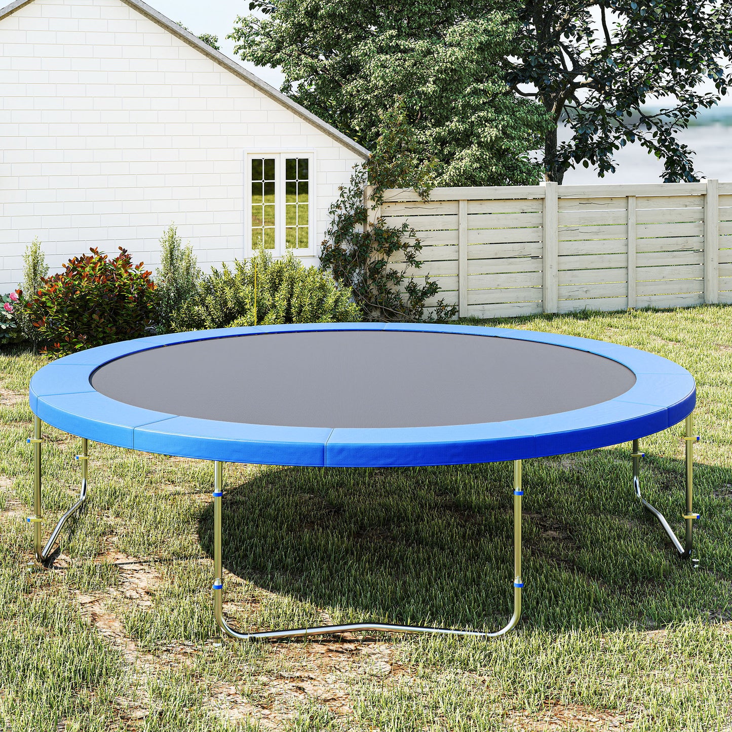 12ft Trampoline Pad, Trampoline Replacement Safety Pad Mat Spring Cover, Water-Resistant, UV-Resistant, Tear-Resistant E
