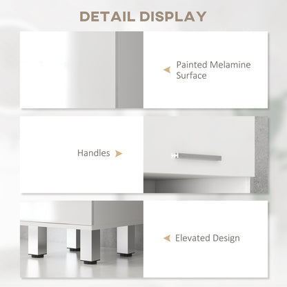 71" Tall Bathroom Storage Cabinet, Narrow Linen Tower with Drawer, Open Shelves, 2 Doors Cabinets and Adjustable Shelves