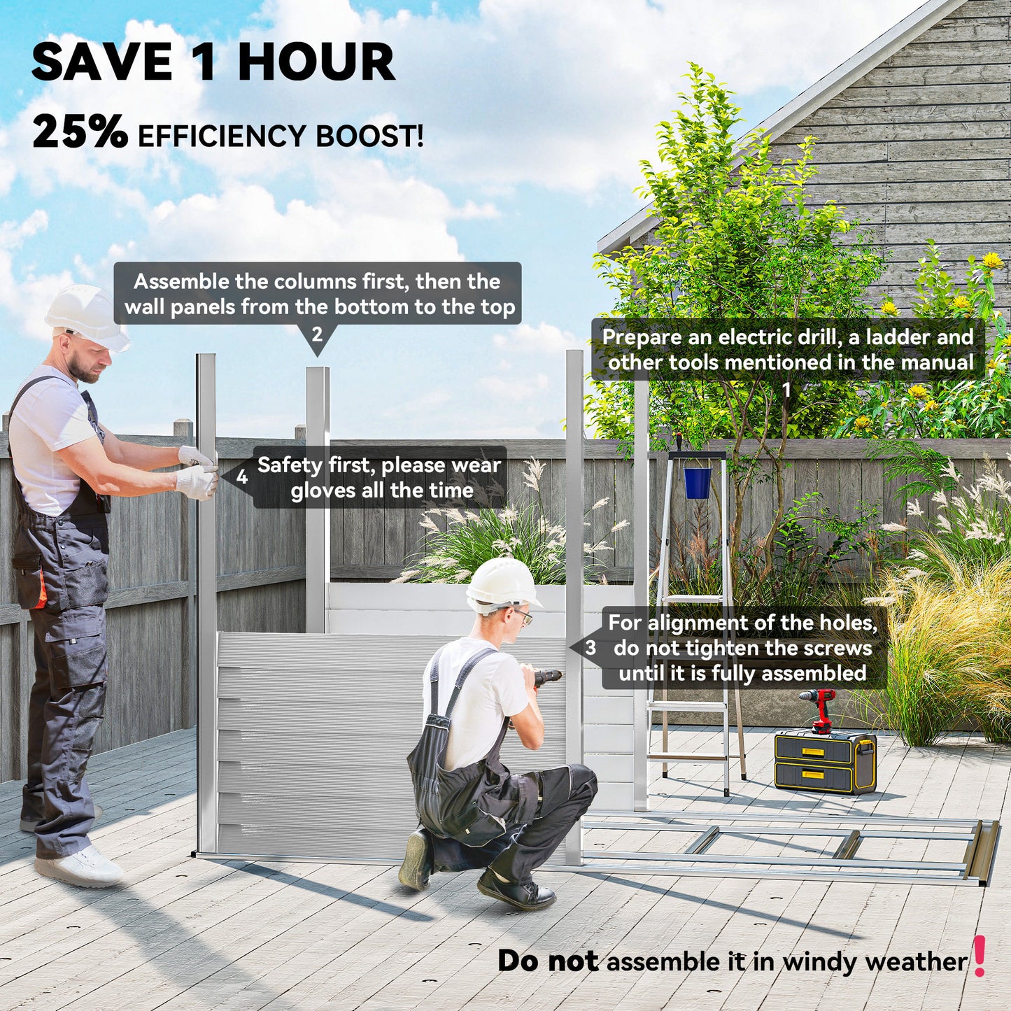 4.6' x 9' Steel Outdoor Storage Shed, Lean to Shed, Metal Tool House with Foundation Kit, Lockable Doors, Gloves and 2 A