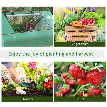 71" x 55" x 32" Mini Greenhouse Portable Hot House for Plants with 2 Large Windows and Ground Nails for Outdoor, Indoor,