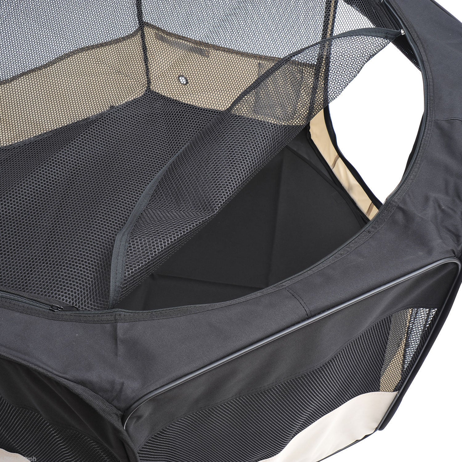 Puppy Playpen 49.2-inch Soft Pet Playpen Folding Tent Kennel Kitten Playpen Cat Dog Exercise Crate w/ Bag