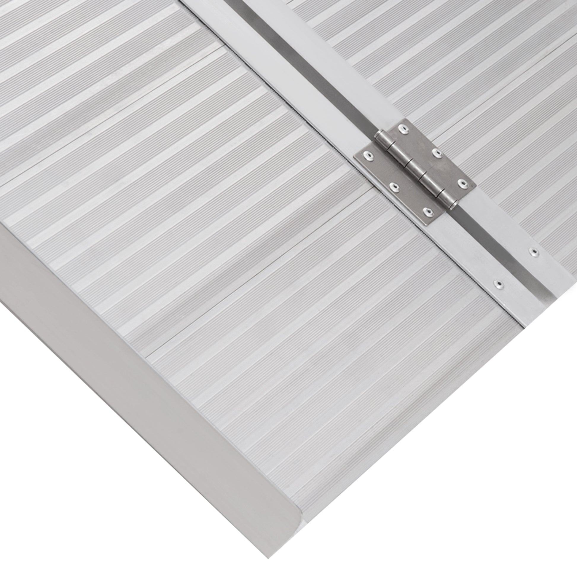 3ft Textured Aluminum Folding Wheelchair Ramp, Portable Threshold Ramp, for Scooter Steps Home Stairs Doorways