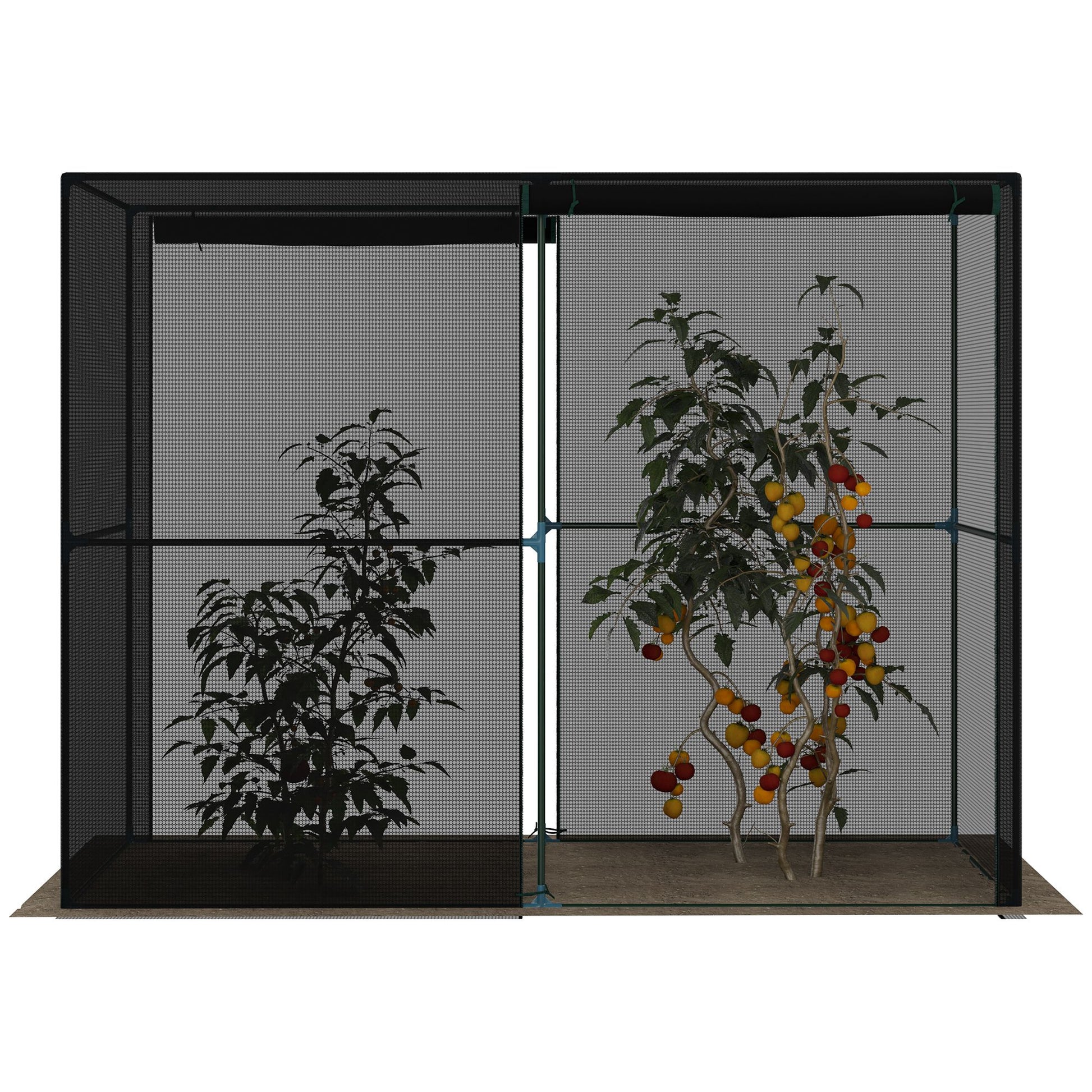 94.5''x47.25''x 72.75'' Heavy Duty Outdoor Greenhouse W/ Frame Garden Planting Warm House With Roll-Up Zipper Doors for 