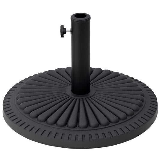 Patio Umbrella Base Stand, Round Cement Parasol Holder for Outdoor, Patio, Garden, Beach, Fits Φ1.4", Φ1.5" and Φ 2" Pol