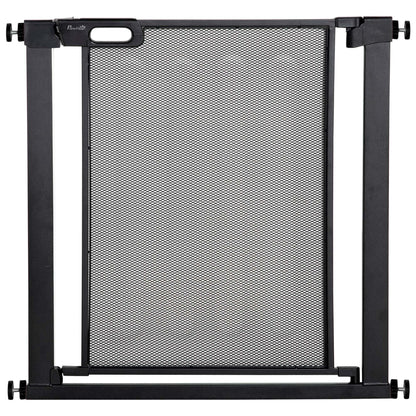 29.5"-32.3" Metal Pet Gate, w/ Auto Closing Door, Double Locking, Dog Gate for Doorways, Stairs, Hallways, Indoor/Outdoo