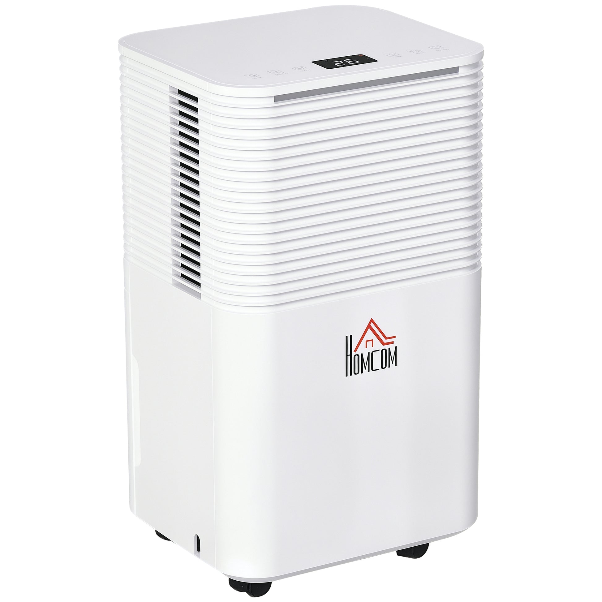 1500 sq.Ft Portable Quiet Dehumidifier for Home Laundry Room Bedroom Basement, 25pt Electric Moisture Air De-Humidifier 