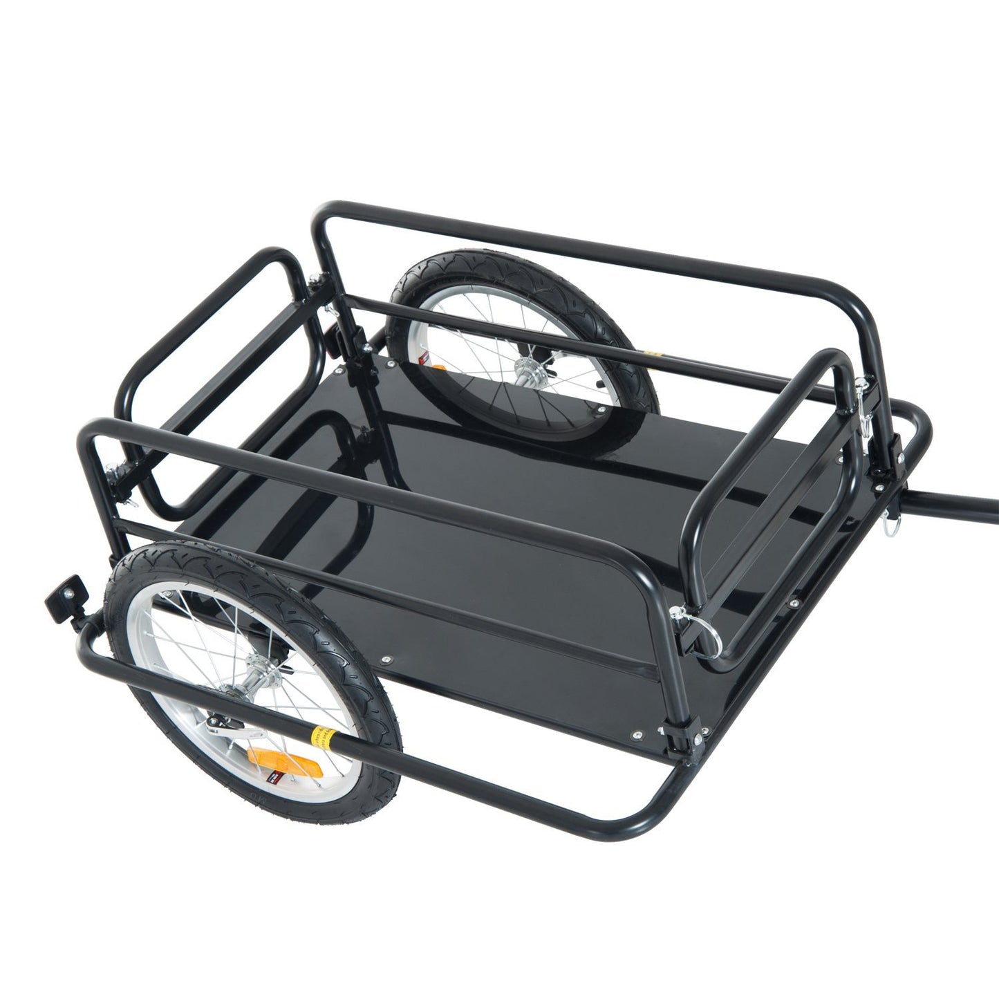 VarietyKart Folding Bicycle Cargo Trailer Wagon Utility Bike Cart Carrier Garden Patio Tool New