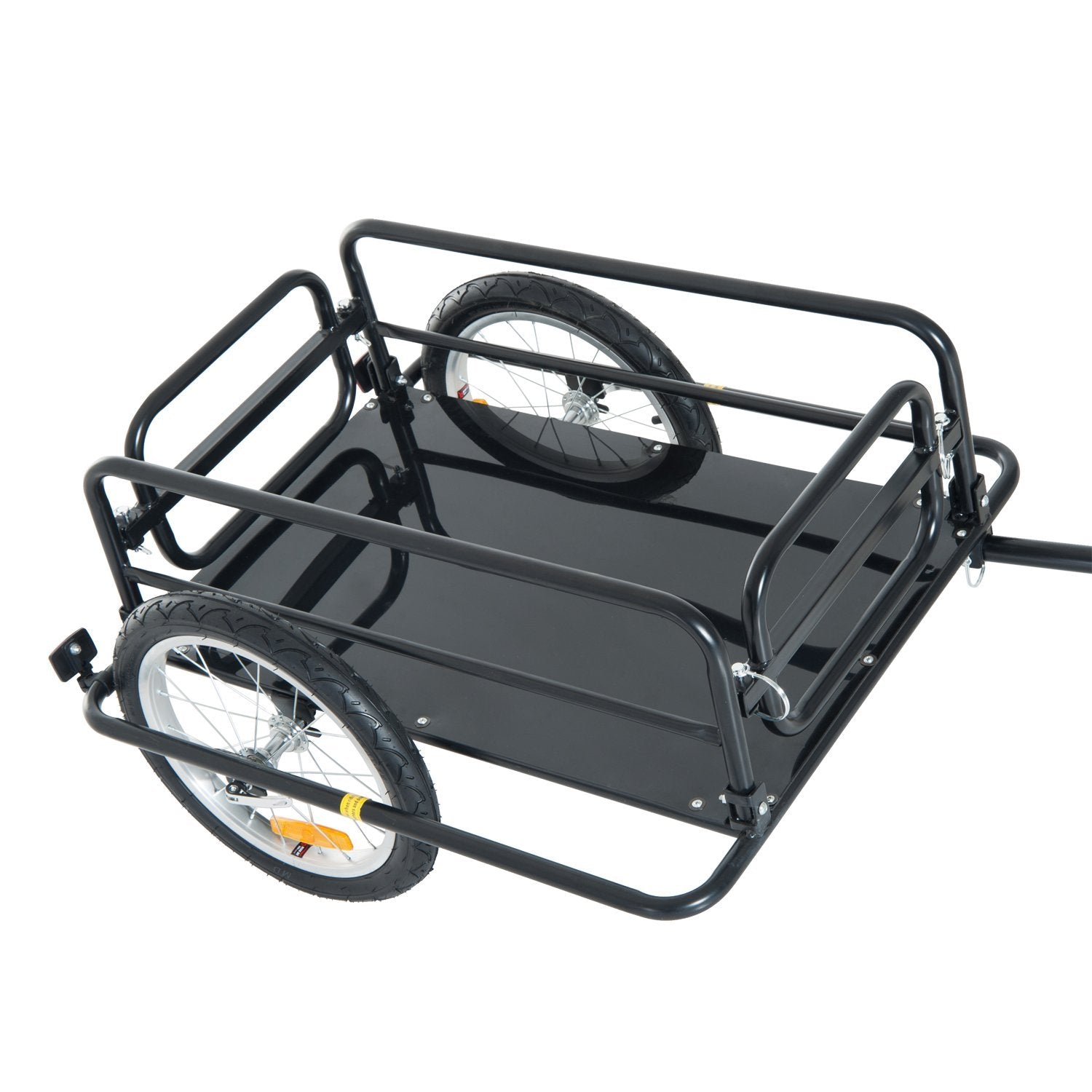 VarietyKart Folding Bicycle Cargo Trailer Wagon Utility Bike Cart Carrier Garden Patio Tool New
