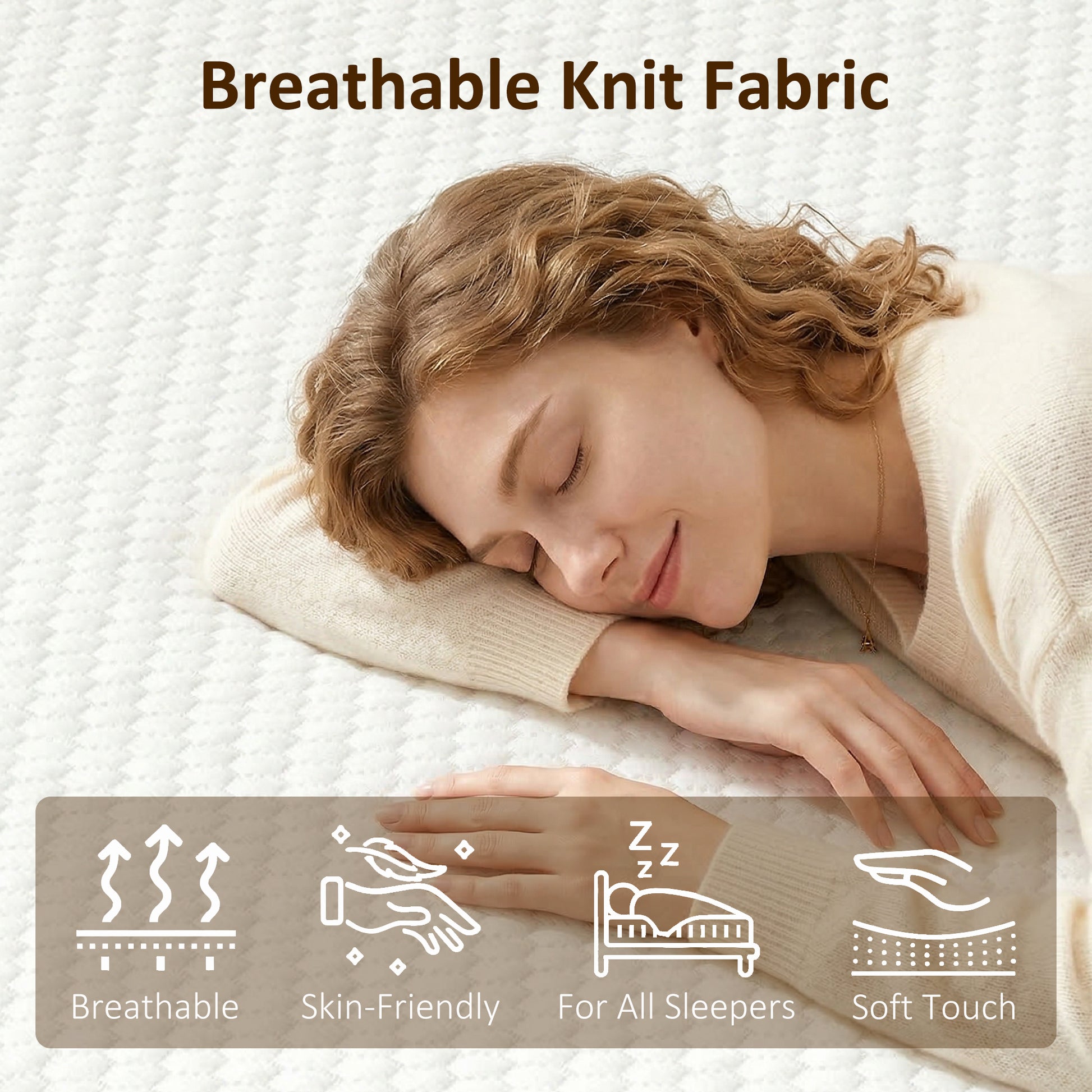 King Mattress 8 Inch Memory Foam Mattress in a Box, Pressure Relief & Lumbar Support, CertiPUR-US Certified, Medium Firm