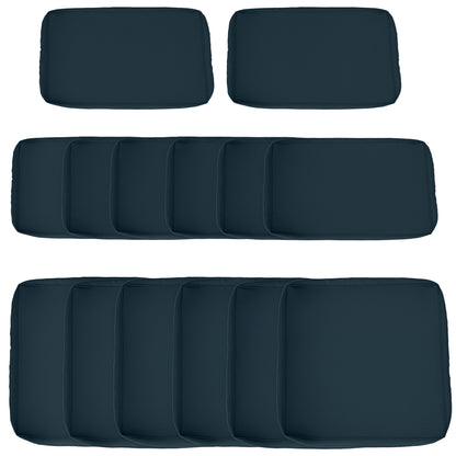 Outdoor Patio Rattan Sofa Set Cushion Polyester Cover Replacement- No Cushion Included