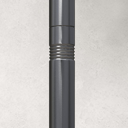 2 Pack of 10' String Light Poles, Steel Hanging Lighting Stand for Patio, Backyard, Deck, Wedding, Party, Black