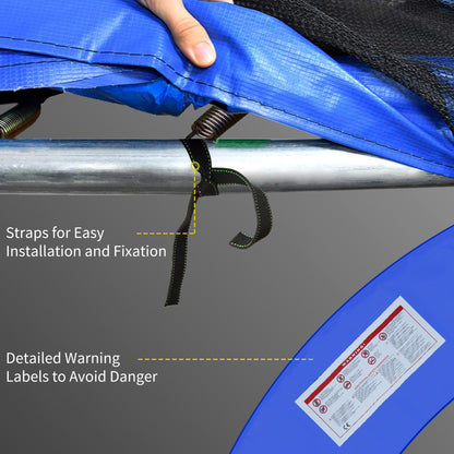 12ft Trampoline Pad, Trampoline Replacement Safety Pad Mat Spring Cover, Water-Resistant, UV-Resistant, Tear-Resistant E