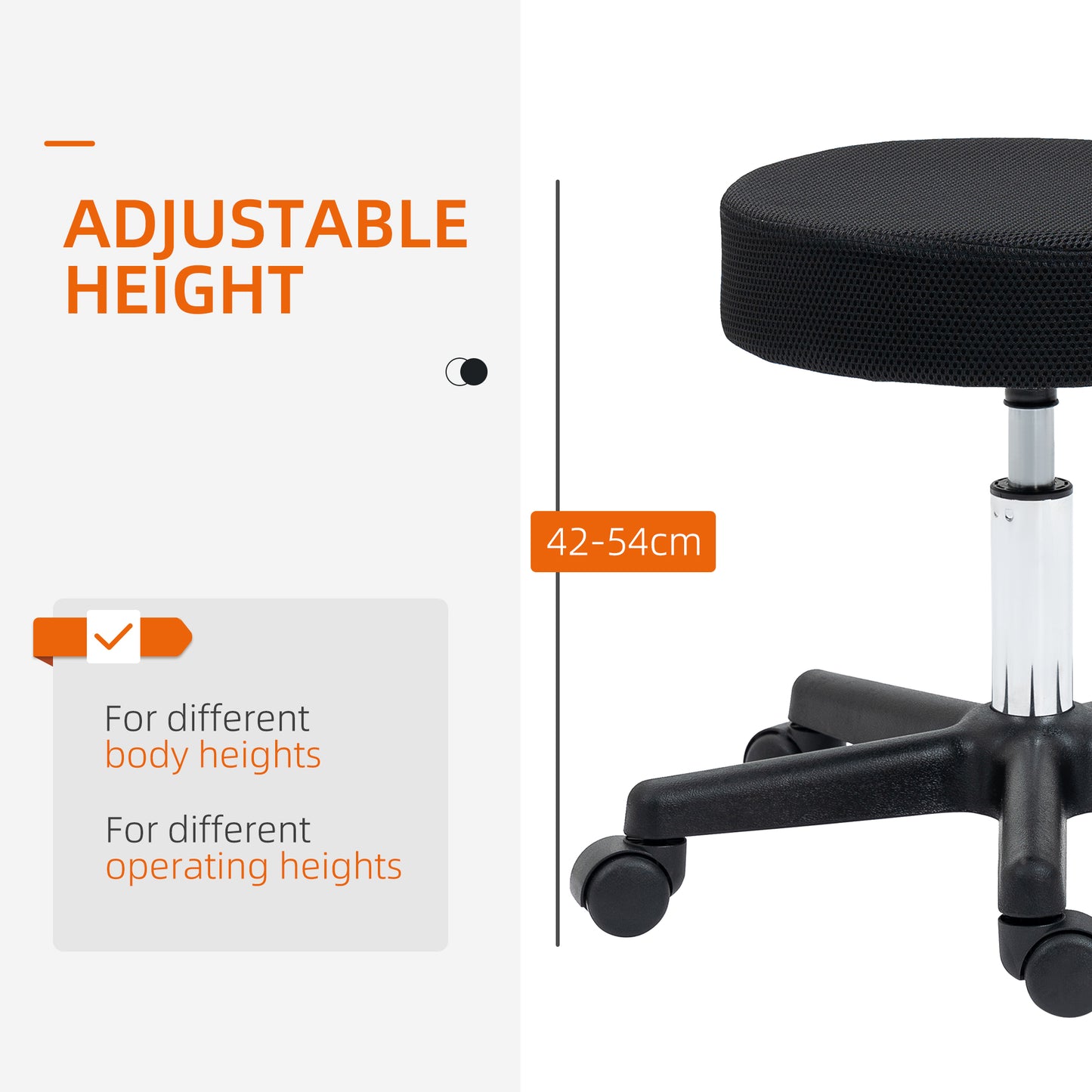 Adjustable Hydraulic Swivel Massage Salon Stool Facial Spa Tattoo Saddle Chair with 3 Changeable Seat Covers, Red/White/