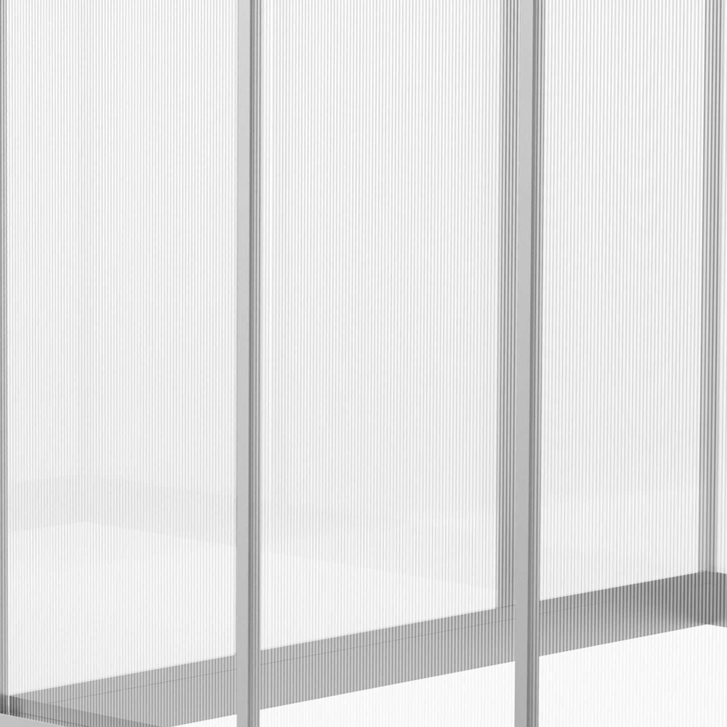 6' x 6' x 6.4' Walk-in Garden Greenhouse Polycarbonate Panels Plants Flower Growth Shed Cold Frame Outdoor Portable Warm