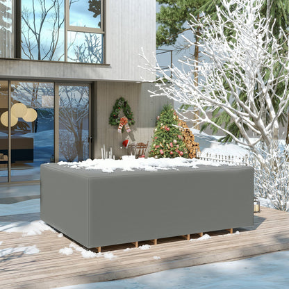 Patio Furniture Covers, Waterproof, Windproof Anti-UV 600D Heavy Duty Oxford Fabric Outdoor Furniture Cover for Dining T