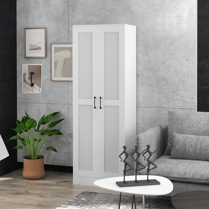 69" Pantry Cabinet with Storage, Kitchen Pantry Storage Cabinet with Soft Close Doors and Adjustable Shelves, White