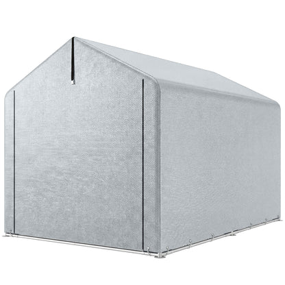 7' x 5' Portable Shed, Waterproof Bike Tent with Roll-up Zipper Door and Galvanized Metal Frame for Bike