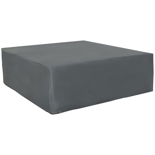 Patio Furniture Covers Waterproof for Lounge Chair Set, 600D Heavy Duty Oxford Patio Cover, 80.7" x 75.6" x 24", Grey