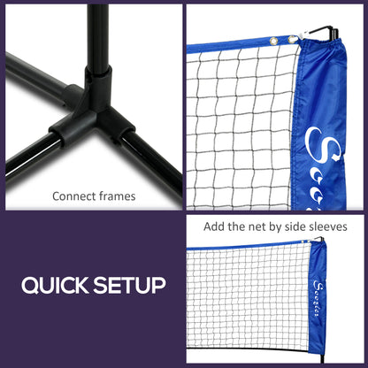Soozier 10ft Badminton Net, Height Adjustable Outdoor Sports Net with Carry Bag, for Tennis, Pickleball and Volleyball, 