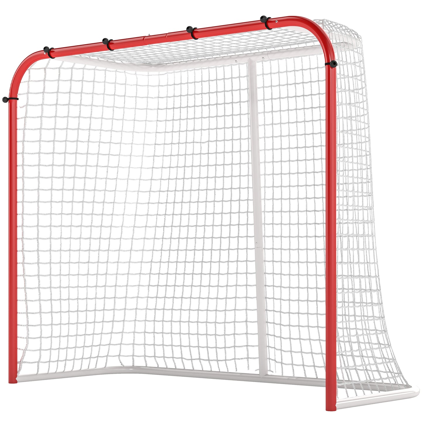 Soozier Hockey Net, Easy Set Up Hockey Goal with Steel Frame, PE Mesh, Outdoor Hockey Training Equipment for Garden, Bac