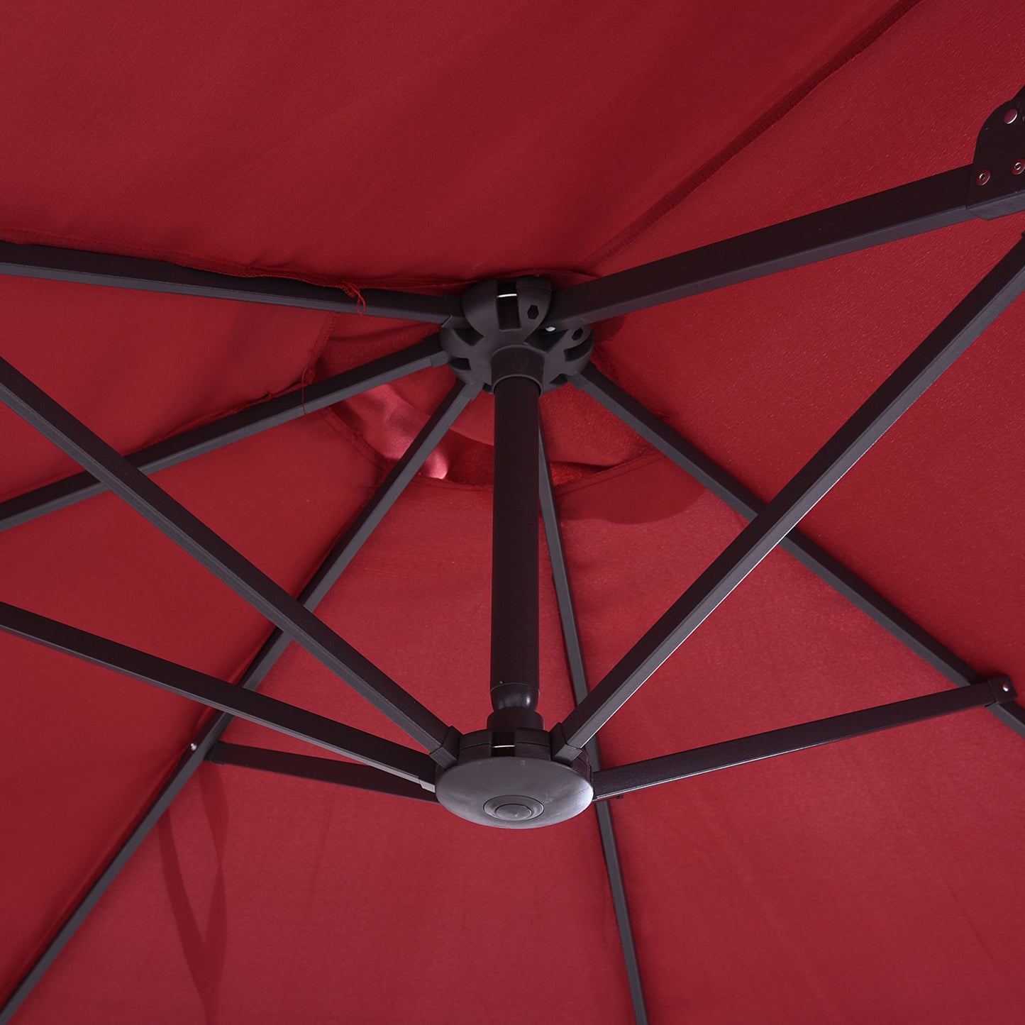 15ft Double-sided Patio Umbrella with Twin Canopy, Extra Large Outdoor Parasol with Crank for Pool, Deck, Market, Wine R