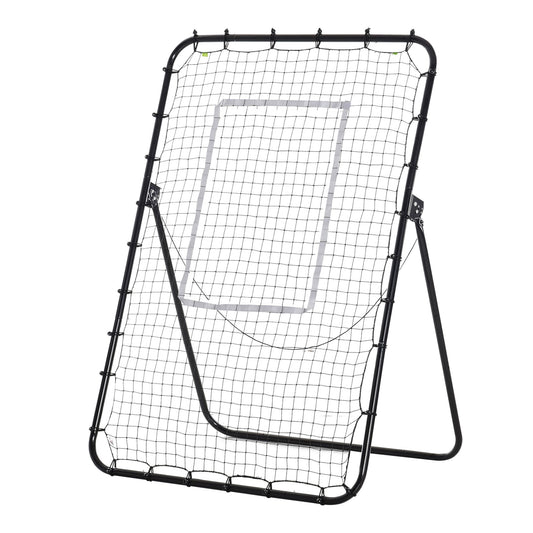 Soozier Volleyball Rebounder Net, Angles Adjustable Soccer Rebounder, Lacrosse Baseball Volleyball Training Equipment Ai