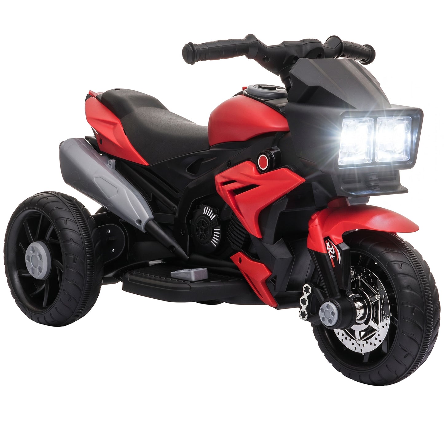 VarietyKart Kids Electric Pedal Motorcycle Ride-On Toy 6V Battery Powered w/ Music Horn Headlights Motorbike for Girls B