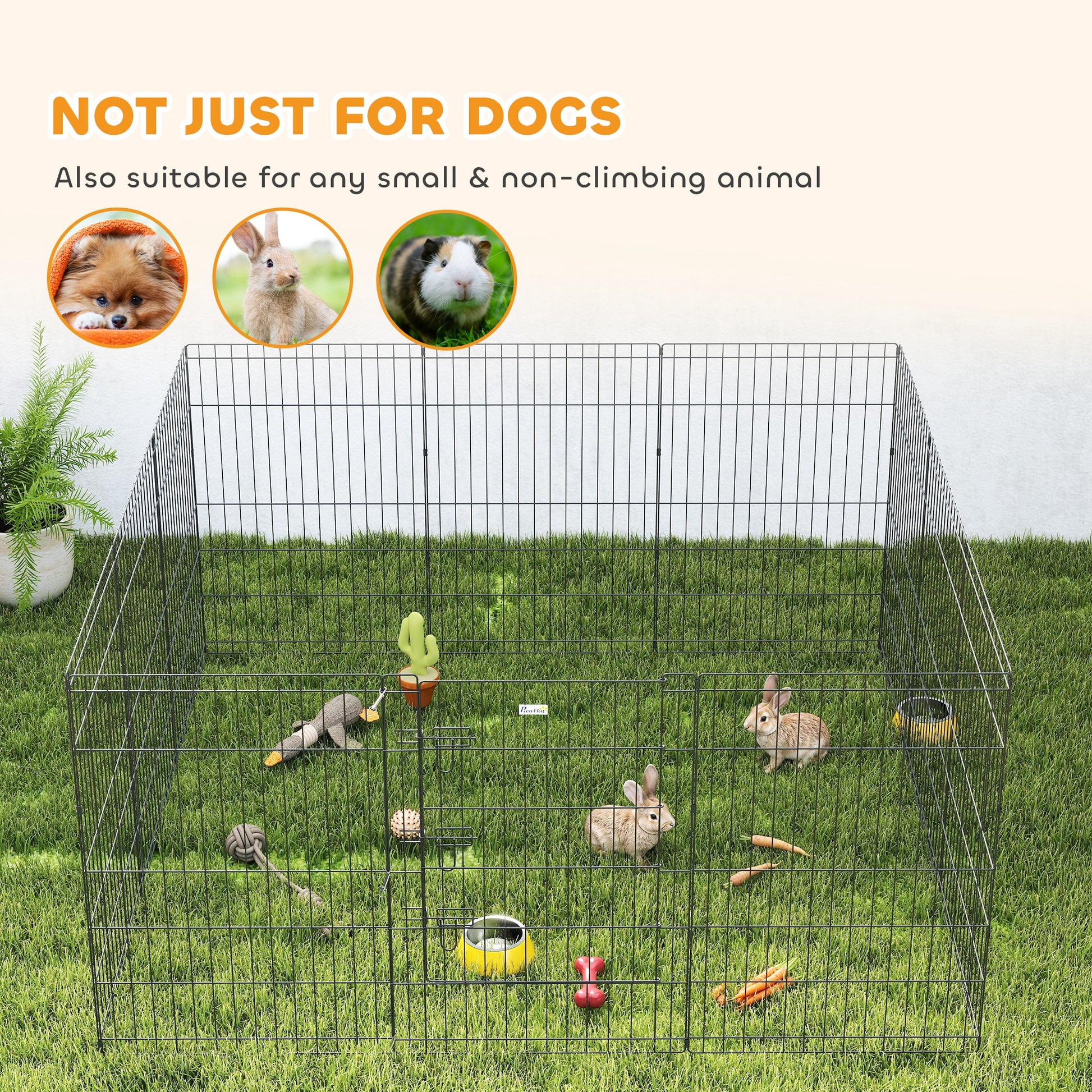 36inch Foldable Metal Exercise Pet Playpen Yard Dog Puppy Kennel Cage 12 Panels