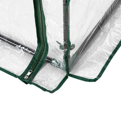 40"L x 20"W x 59"H Walk-in Garden Greenhouse with Steel Frame Outdoor Hot House Tomato Plant Warm House w/ Roll up Door,