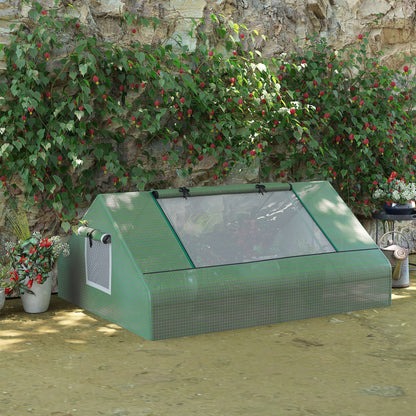 71" x 55" x 32" Mini Greenhouse Portable Hot House for Plants with 2 Large Windows and Ground Nails for Outdoor, Indoor,