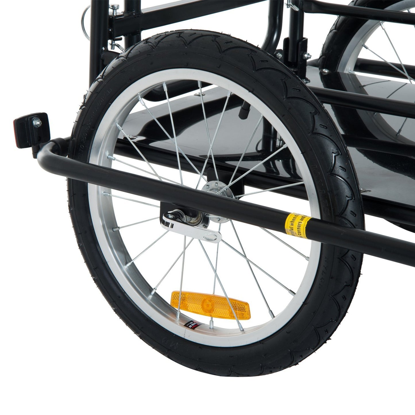VarietyKart Folding Bicycle Cargo Trailer Wagon Utility Bike Cart Carrier Garden Patio Tool New