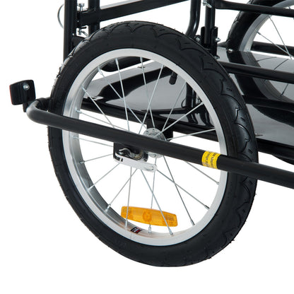 VarietyKart Folding Bicycle Cargo Trailer Wagon Utility Bike Cart Carrier Garden Patio Tool New