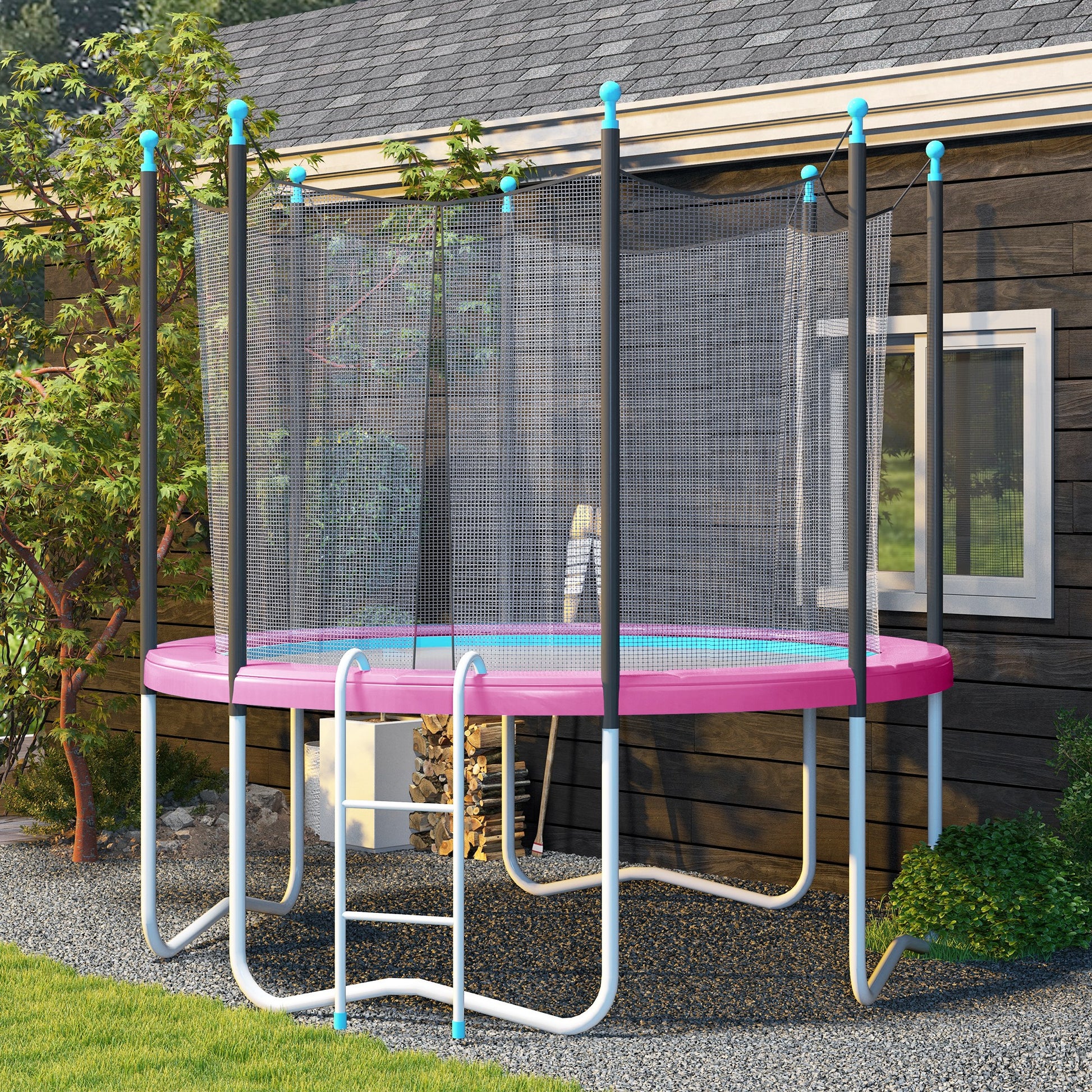 Soozier 12FT Trampoline Spring Cover, Trampoline Pad Replacement, Waterproof and Tear-Resistant, All-Weather Trampoline 