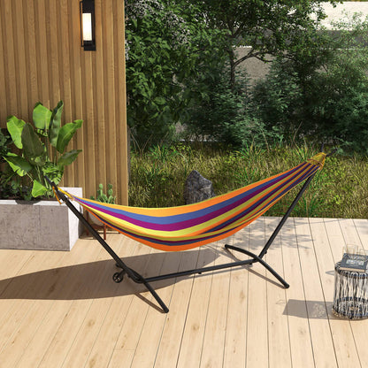 9.5ft Hammock Stand Only, Portable Hammock with Wheels, Adjustable Hammock Net Stand, for String-style, Brazilian-style,
