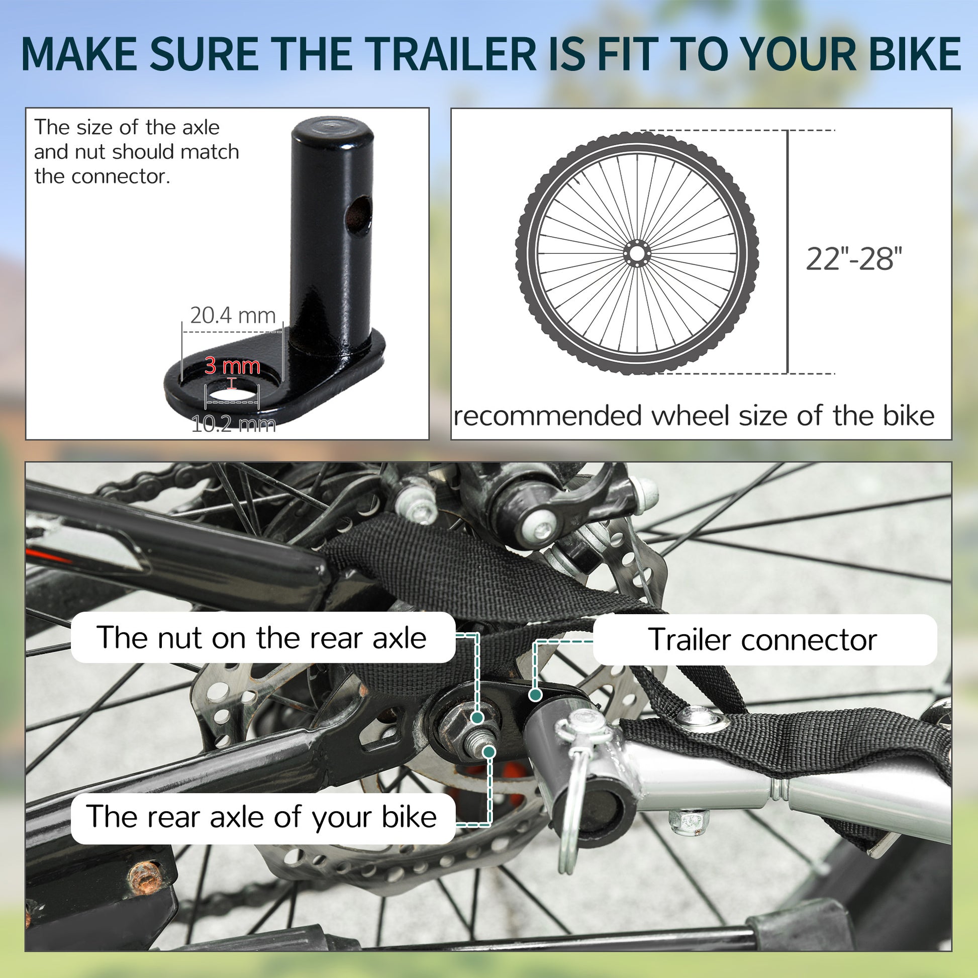 VarietyKart Bicycle Trailer Bike Cargo Trailer Garden Utility Cart Tool Carrier  with Removable Cover, Red