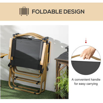 Set of 2 Camping Chair, Lightweight Folding Chair, Portable Armchairs, Excellent for Festivals, Fishing, Beach and Hikin