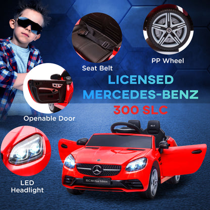 VarietyKart 12V Ride On Car with Parent Remote Control Two Motors Music Lights Suspension Wheels for 3-6 Years Red