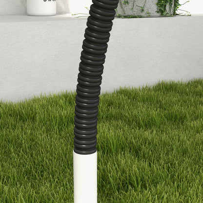 Dog Agility Kit Pet Obstacle Course Training Equipment Outdoor with Weave Poles, Carry Bag, Black