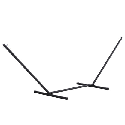 11.8'L Hammock Stand Extra Long Heavy Duty Straight Pole Day Bed Swing Metal Frame Simple Set Up Garden Outdoor Camping 