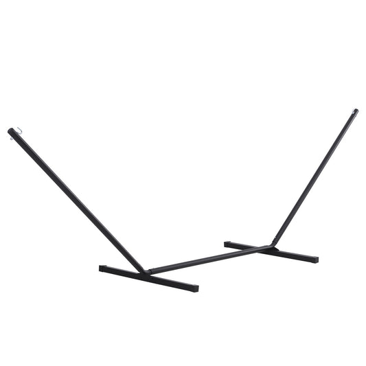11.8'L Hammock Stand Extra Long Heavy Duty Straight Pole Day Bed Swing Metal Frame Simple Set Up Garden Outdoor Camping 