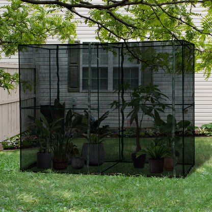 94.5''x47.25''x 72.75'' Heavy Duty Outdoor Greenhouse W/ Frame Garden Planting Warm House With Roll-Up Zipper Doors for 