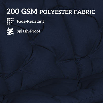 Bench Cushion Water-Repellent Outdoor Furniture Pad Seater Swing Chair 59.1" x 39.4" Navy Blue