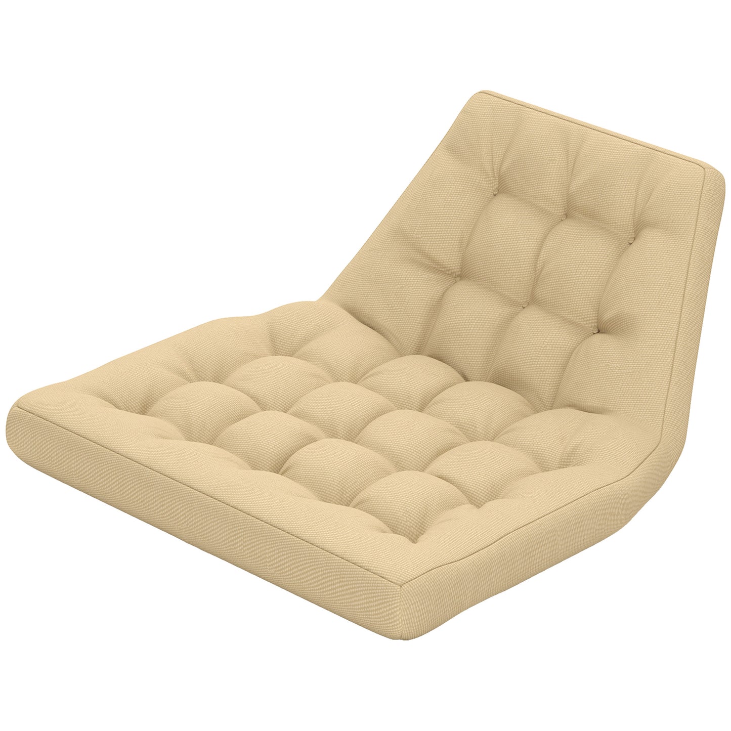 Outdoor Swing Cushion, Tufted Patio Cushion Replacement for Garden Chair Egg Chair,  Indoor Outdoor Seat Cushion, Beige