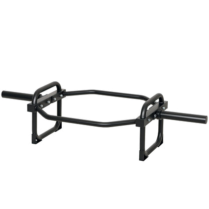 Soozier Trap Bar, Olympic Deadlifting Bar, 2" Hex Barbell Bar for Deadlifts and Shrugs, 660 lbs Capacity, Black